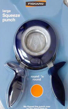 Fiskars Squeeze Punch - Round & Round -  Extra Large