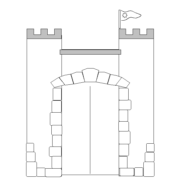 Grandma's House Patterns - Castle/Fort