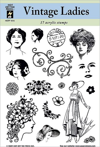 HOTP Acrylic Stamps - Vintage Ladies