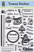 HOTP Acrylic Stamps - Yummy Kitchen