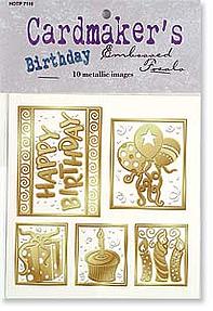 HOTP Cardmaker's Embossed Focals Birthday Metallic