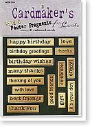 HOTP Cardmaker's Embossed Focals Fragment Gold & Pewter