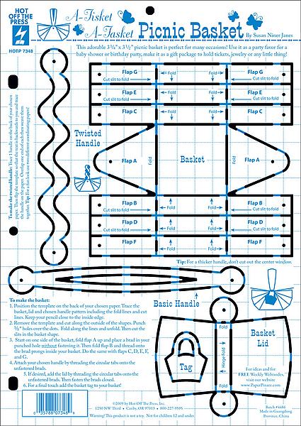 HOTP Template - A-Tisket, A-Tasket Picnic Basket Template