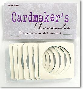 HOTP Cardmaker's Accents Slide Mounts Circle Large 7 pc