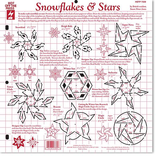 HOTP Template - 12x12 - Snowflakes & Stars