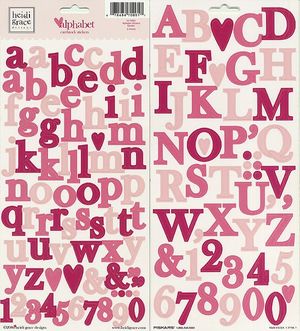 Heidi Grace Designs - Alphabet Cardstock Stickers - Garden