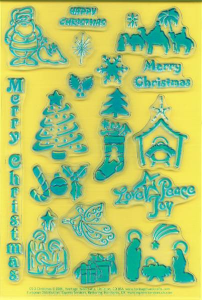 Heritage Handcrafts Clear Stamps - Christmas