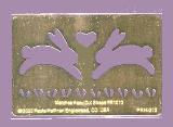 Heritage Handcrafts Brass Stencils - Bunny Love