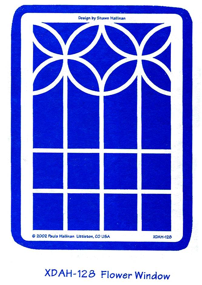 Heritage Handcrafts Brass Stencils - Flower Window