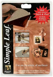 Houston Art Simple Leaf Leafing Sheets 5.5"x5.5" 18/Pkg - Copper