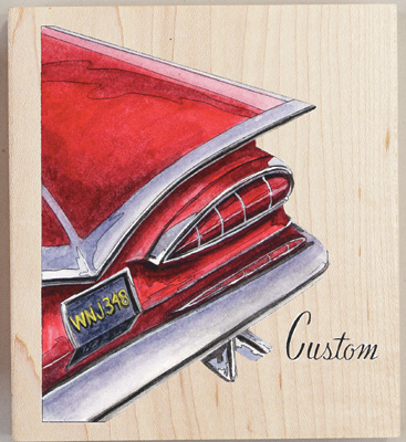 Janlynn Rubber Stamp - Custom (Chevy Tail Lights)