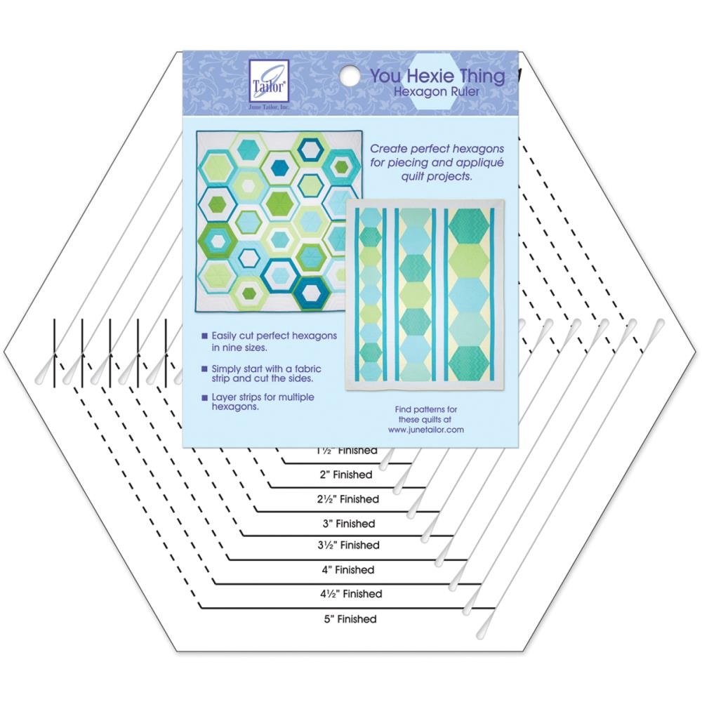 June Tailor Template - You Hexie Thing - Hexagon Ruler