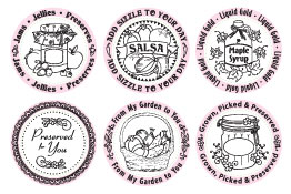 Just Rite Stampers  - Do it Yourself - Preserves Borders & Centers Round 2-3/8"