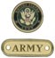 Military Metal Art Metal 2 Piece Set - Army