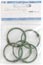 Colored Album Rings Split Metal 1.38" (3.5cm) 5/Pkg - Olive