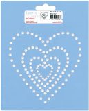 Kandi Corp Hotfix Crystal Style Stencil - Nested Hearts