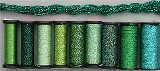 Kreinik Metallic Thread Assortment -Color Effects Collection - Harmony (Green)