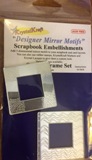 Krystal Kraft "Designer Mirror Motifs" Scrapbook Frame Embellishments - Square