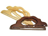 Lacis Wood Purse Frame Handles, Pair