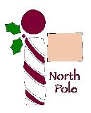 Lasting Impressions Brass Stencil - North Pole Sign