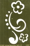 Lasting Impressions Brass Stencil - Fancy Flowers