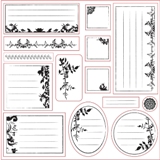 Lil Davis Designs - 8x8 Acrylic Stamps - Secret Garden Foliage