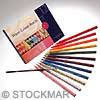 Mercurius Water Colour Pencils - 12 assorted Colours + 1 Paint Brush