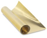 Maid-o'-Metal 36 gauge Tooling Foil 12" x 25' Roll Brass