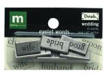 Making Memories Details Eyelet Words - Wedding