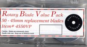 Martelli 45mm Replacement Blades for Ergo 2000 - 50 Blade Value Pack