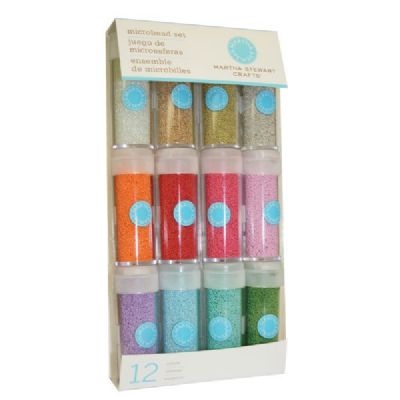 Martha Stewart Luster Microbead Brights - 12 Pack