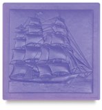 Metal Smith Mold 4"x4" - Clipper Ship