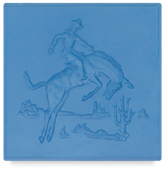 Metal Smith Mold 4"x4" - Bucking Bronco