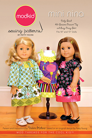 Modkid Patterns - Mini Nina - Dolly Sized Top & Easy-Peasy Skirt