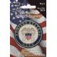 Pioneer Self-Adhesive Metal Military Medallions - Navy