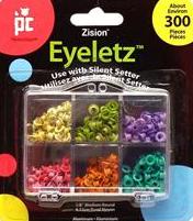 Provo Zision Eyeletz 1/8" Eyelets Assorted 300 pc - Summer