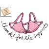 Rubber Stampede Wood Stamp Support Bra