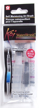 Sakura Koi Waterbrush 4ML Tank #6 Medium Round