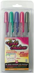 Sakura Gelly Roll Gold Shadow Pens 5/Pkg