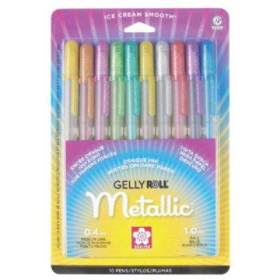 Sakura Gelly Roll Pen Gel Ink Set 1.0 Metallic 10pc