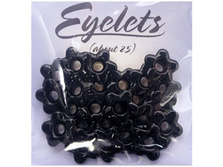 ScrapArts Eyelets 3/16 Flower 25 pc - Jazz Black