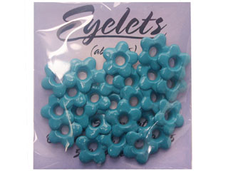 ScrapArts Eyelets 3/16 Flower 25 pc - Caribbean Blue