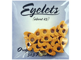 ScrapArts Eyelets 3/16 Heart 25 pc - Cantalope