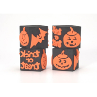 Scrappy Cat Foam Stamp Cube - Trick or Treat