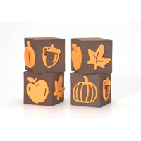 Scrappy Cat Foam Stamp Cube - Fall Frenzy