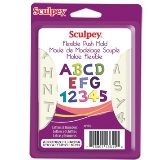 Sculpey Flexible Push Mold - Letters & Numbers