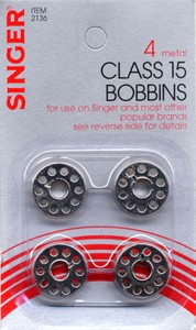 Singer Metal Bobbins - Class 15