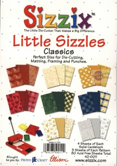 Sizzix - Little Sizzles 80 sheets 4 1/2" x 6 1/2- Classic