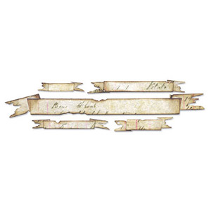 Sizzix - Sizzlits Decorative Strip Die - Tim Holtz - Tattered Banners