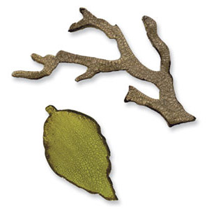 Sizzix - Movers & Shapers - Tim Holtz Dies -  Mini Branch & Leaf Set